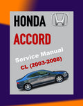 Honda ACCORD 7 CL 2003-2008 Full Manual Set – Repair & Maintenance Manual