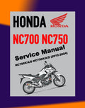 Honda NC700X/A/D / NC750X/A/D 2012-2024 Full Manual Set – Repair & Maintenance Manual and Spare Parts Catalog and User Handbook