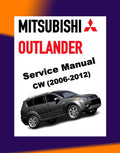 Mitsubishi OUTLANDER II CW 2006-2012 Full Manual Set – Repair & Maintenance Manual