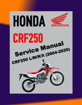 Honda CRF 250 CRF250 L/RLA/M/R/X 2004-2020 Full Manual Set – Repair & Maintenance Manual and Spare Parts Catalog and User Handbook