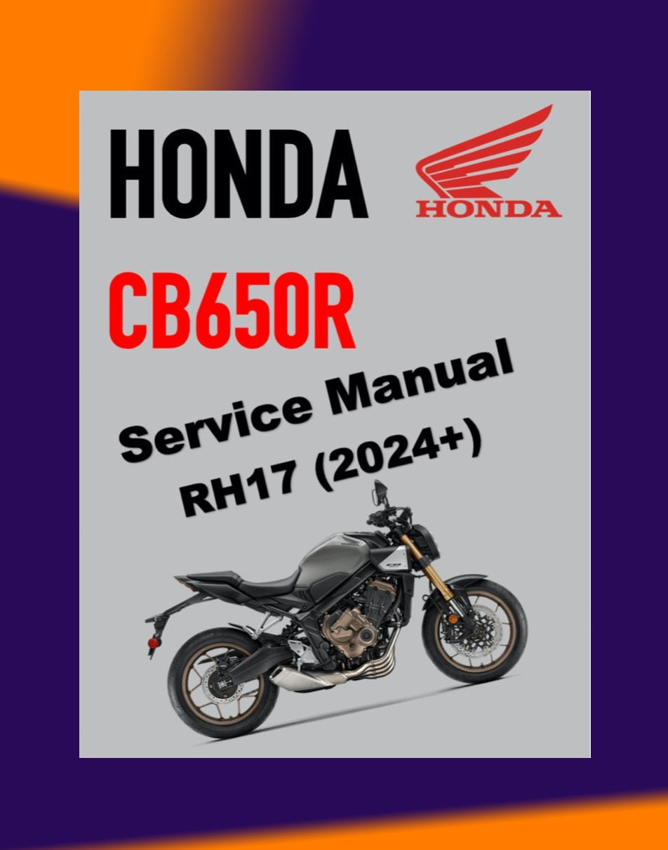 Honda CB650R RH17 2024+ Full Manual Set – Repair & Maintenance Manual