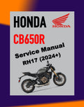 Honda CB650R RH17 2024+ Full Manual Set – Repair & Maintenance Manual