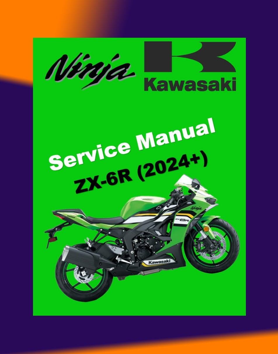 Kawasaki NINJA ZX-6R 2024+ Full Manual Set – Repair & Maintenance Manual