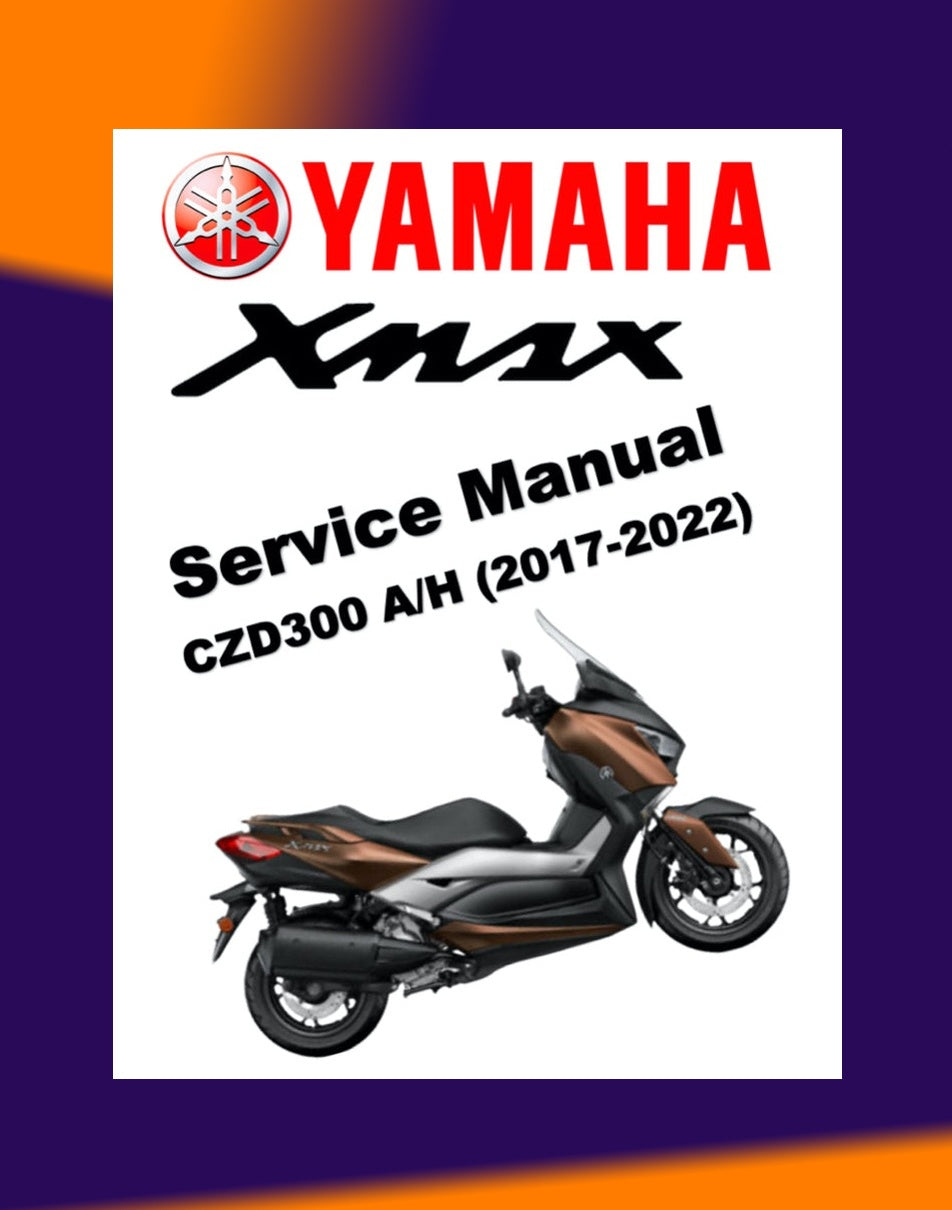 XMAX Yamaha X-MAX 300 2017-2022 Full Manual Set – Repair & Maintenance Manual and Spare Parts Catalog and User Handbook