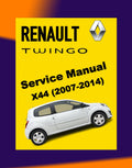 Renault TWINGO 2 2007-2014 Full Manual Set – Repair & Maintenance Manual