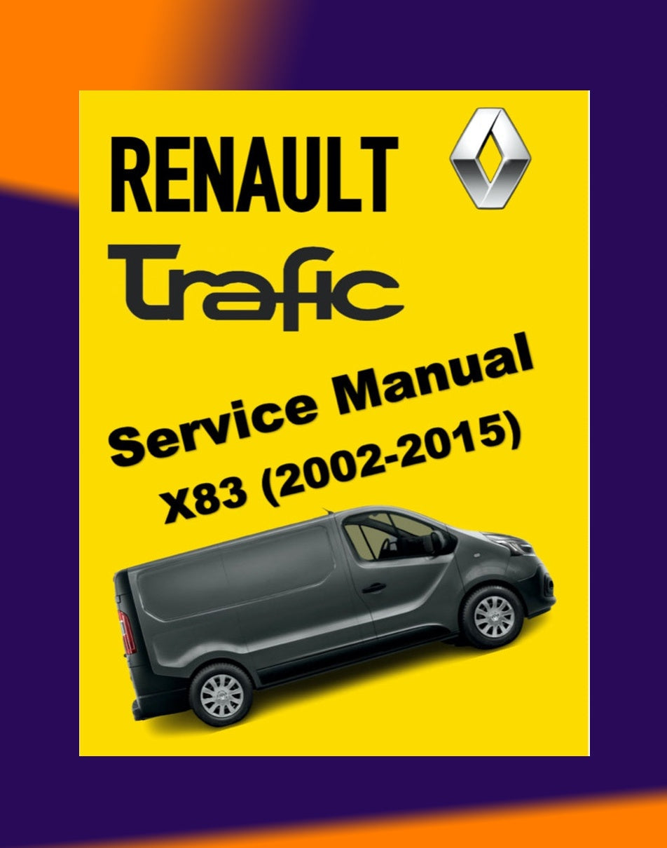 Renault TRAFIC 2 2002-2015 Full Manual Set – Repair & Maintenance Manual