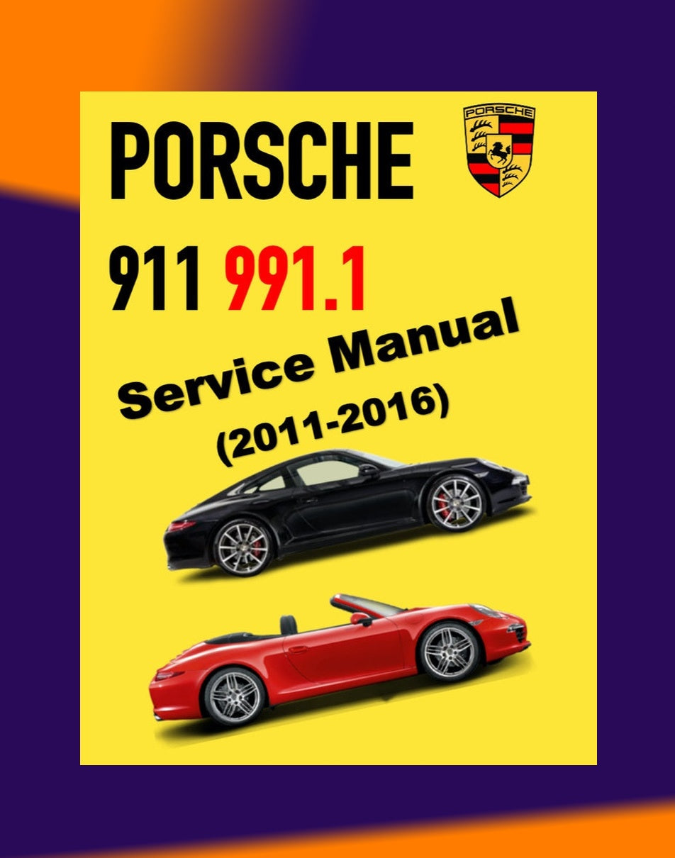 Porsche 911 991.1 2011-2016 Full Manual Set – Repair & Maintenance Manual and Spare Parts Catalog