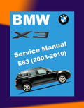 BMW X3 E83 2003-2010 Full Manual Set – Repair & Maintenance Manual