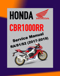 Honda CBR1000RR RA/ S1/S2 FIREBLADE 2017-2019 Full Manual Set – Repair & Maintenance Manual and Spare Parts Catalog and User Handbook / CBR 1000 RR