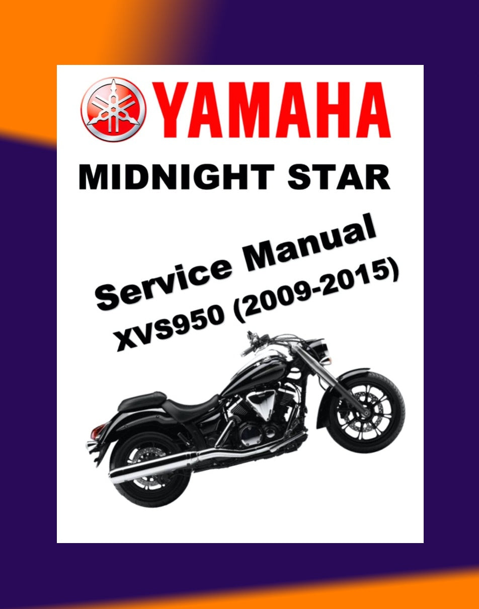 Yamaha XVS950 MIDNIGHT STAR 2009-2015 Full Manual Set – Repair & Maintenance Manual and User Handbook
