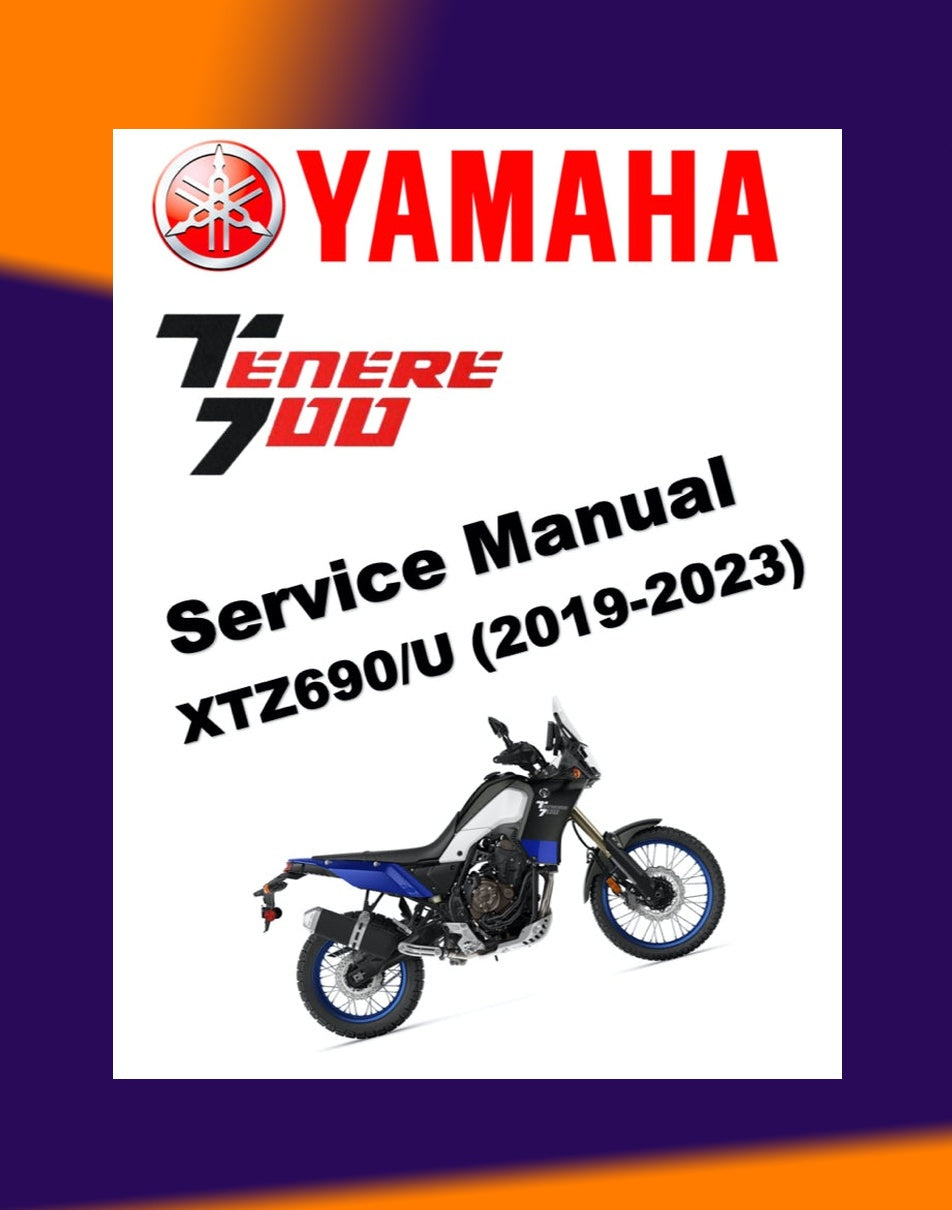 Yamaha TENERE T700 2019-2023 Full Manual Set – Repair & Maintenance Manual and Spare Parts Catalog and User Handbook