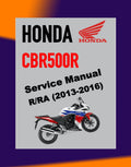 Honda CBR500R RA 2013-2016 Full Manual Set – Repair & Maintenance Manual and Spare Parts Catalog and User Handbook