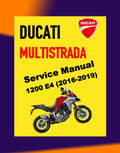Ducati MULTISTRADA 1200 ENDURO E4 2016-2019 Full Manual Set – Repair & Maintenance Manual and Spare Parts Catalog and User Handbook