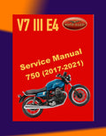 Moto Guzzi V7 III E4 2017-2021 Full Manual Set – Repair & Maintenance Manual and Spare Parts Catalog and User Handbook