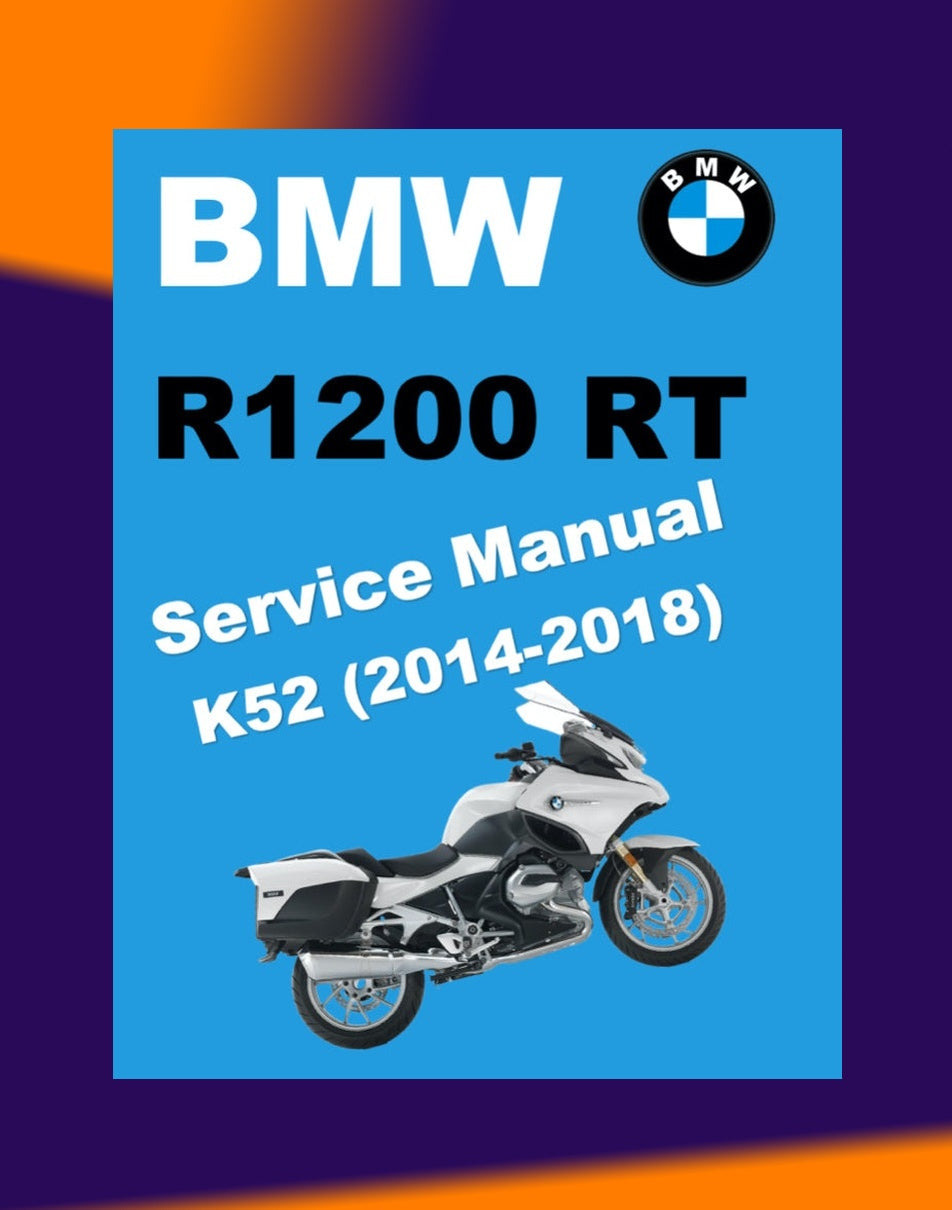 BMW R1200 RT 2014-2018 Full Manual Set – Repair & Maintenance Manual and RIDER'S Manual