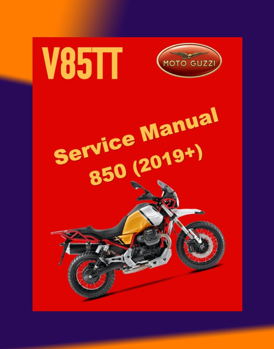 Moto Guzzi V85TT 850 2019+ Full Manual Set – Repair & Maintenance Manual and Spare Parts Catalog and User Handbook