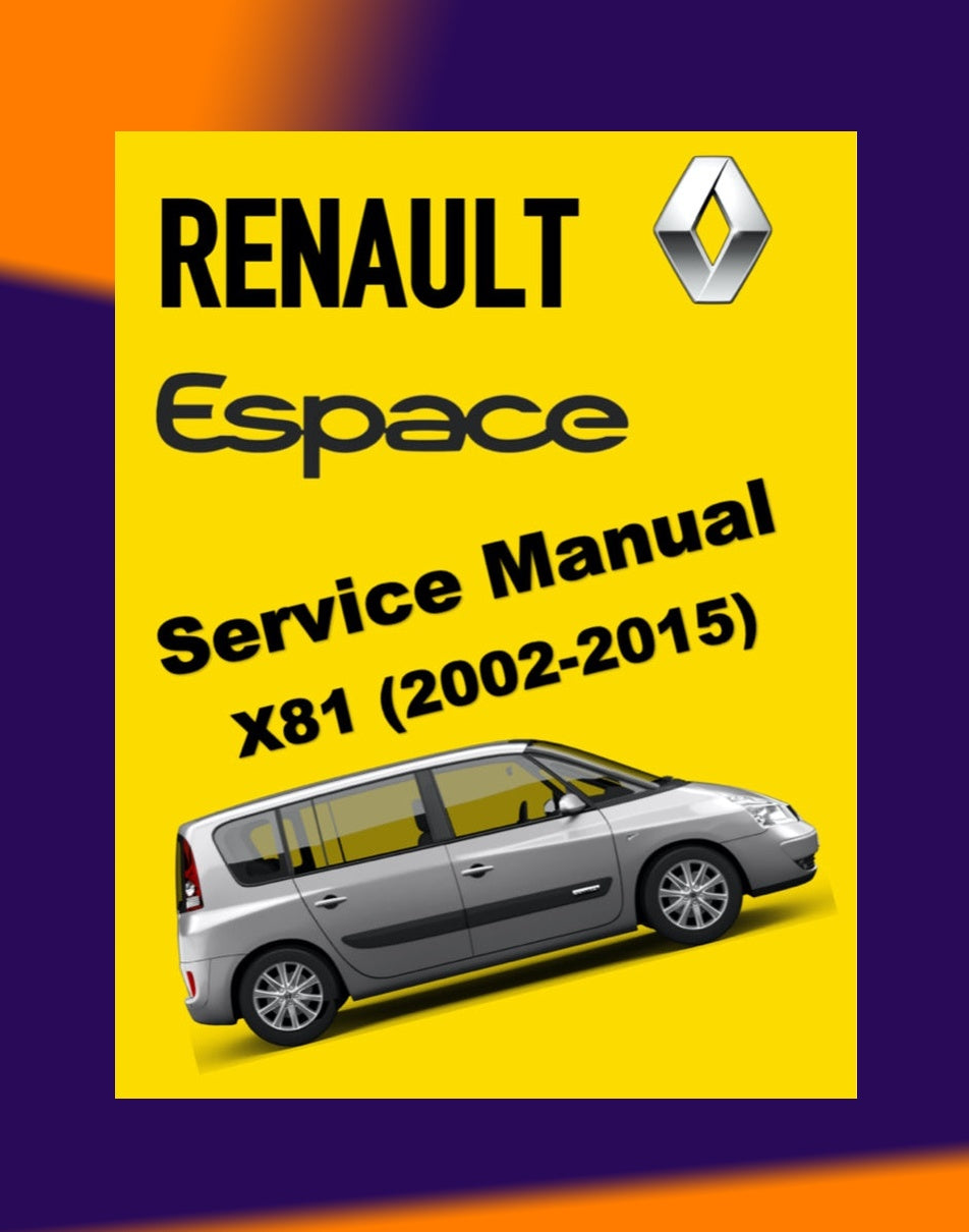 Renault ESPACE 4 2002-2015 Full Manual Set – Repair & Maintenance Manual