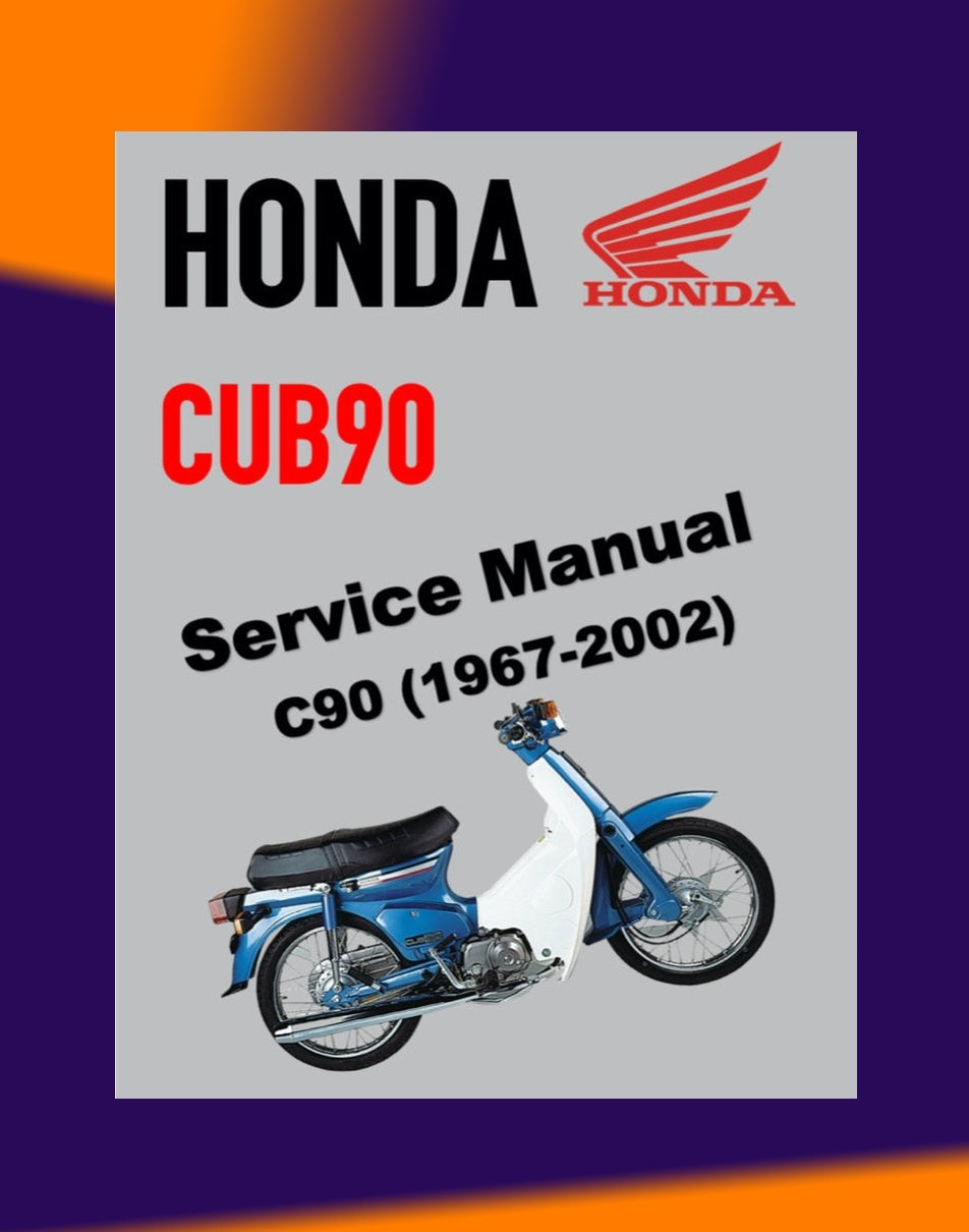 Honda CUB90 C90 1967-2002 Full Manual Set – Repair & Maintenance Manual and Spare Parts Catalog and User Handbook
