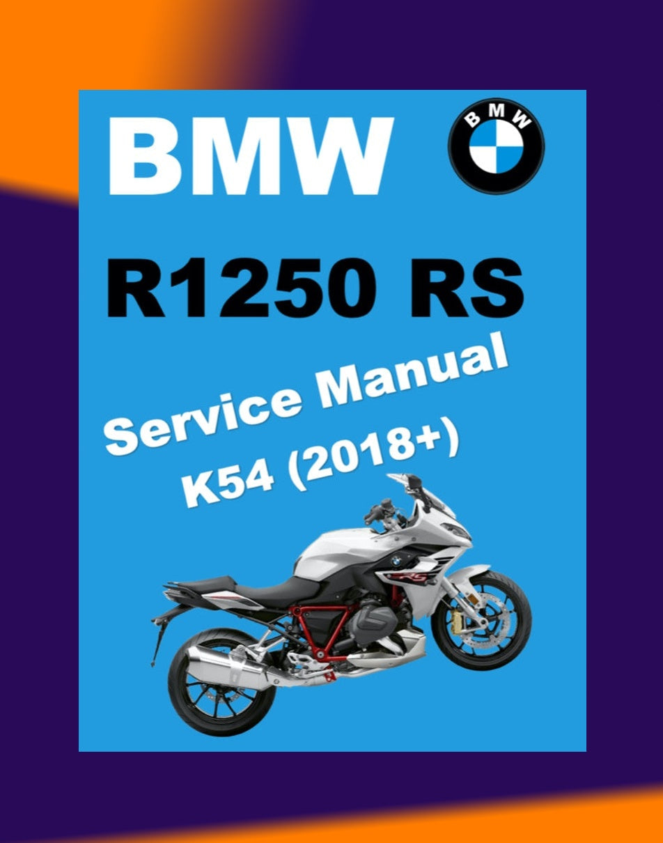 BMW R1250RS R1250 RS K54 2018+ Full Manual Set – Repair & Maintenance Manual and RIDER'S Manual