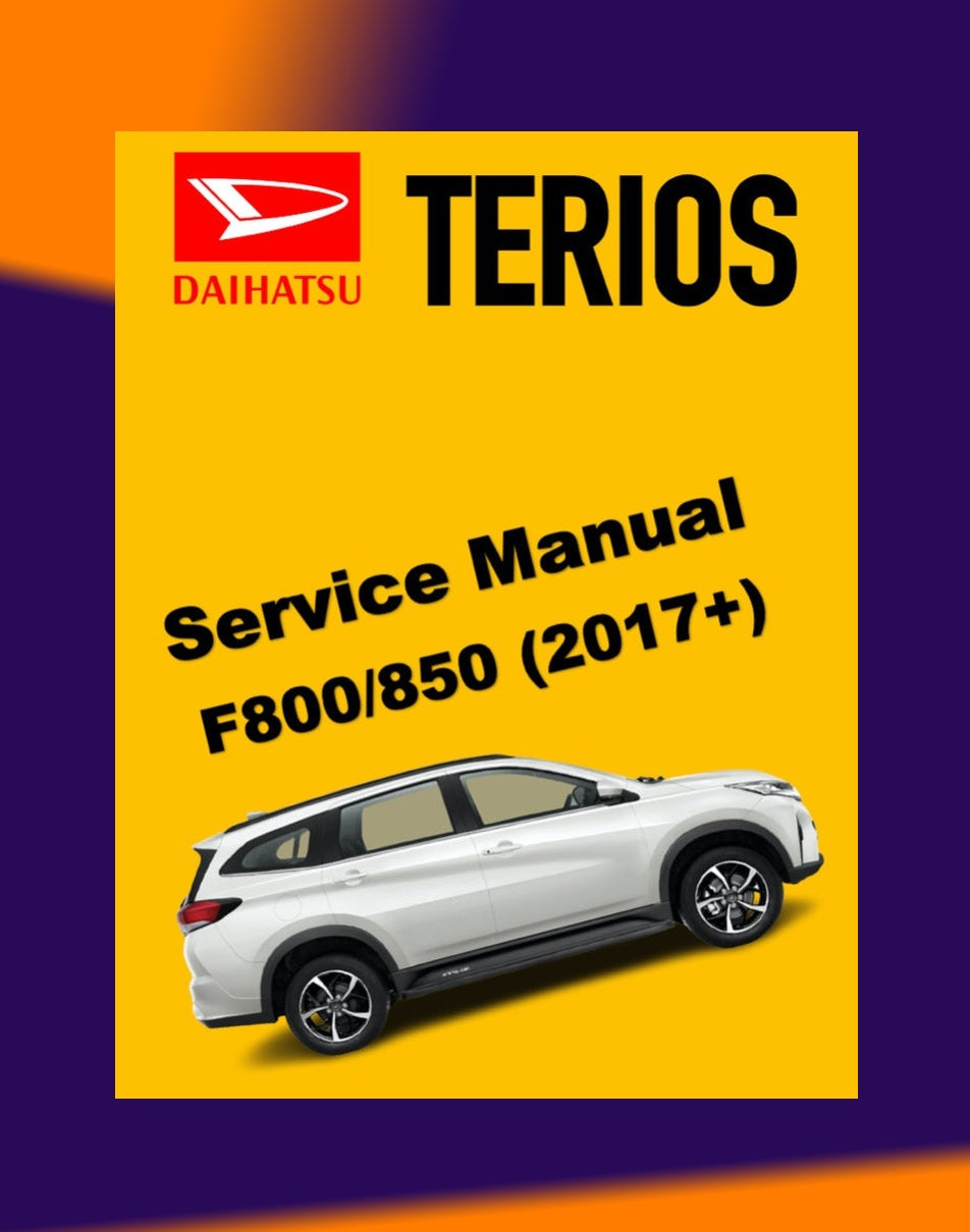 Daihatsu TERIOS F800/F850 2017+ Full Manual Set – Repair & Maintenance Manual