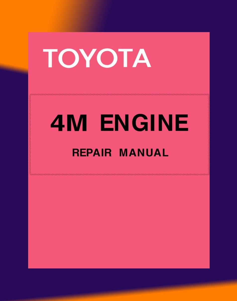 [CLASSIC] Toyota "4M" Engine 1977-1986 Full Manual Set – Repair Manual