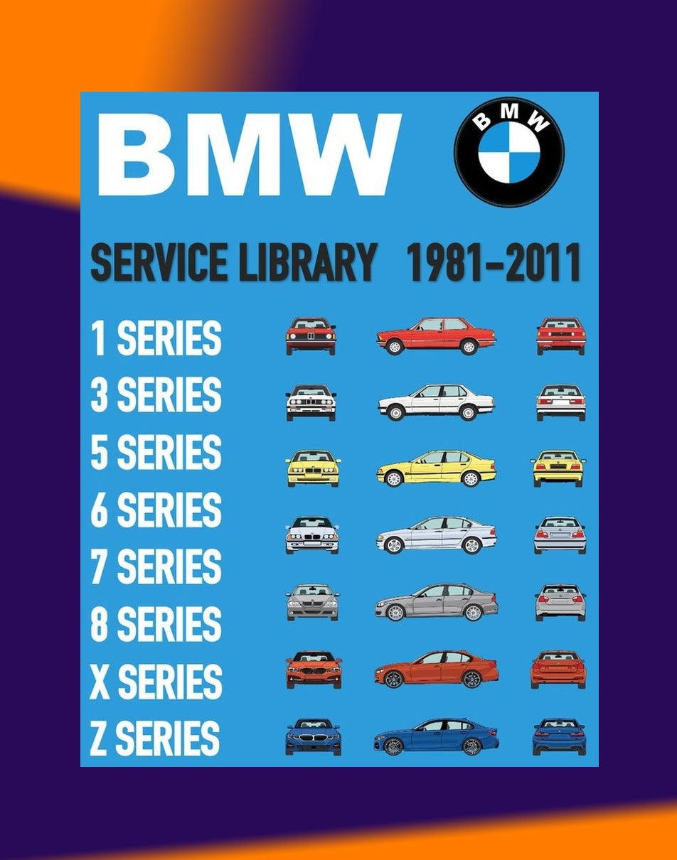 SUPER COMBO BMW Type "E" 1981-2011 Full Manual Set – Service LIBRARY - TIS-ETK-WDS