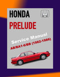 Honda PRELUDE AB B1-6 BB 1982-1986 Full Manual Set – Repair & Maintenance Manual