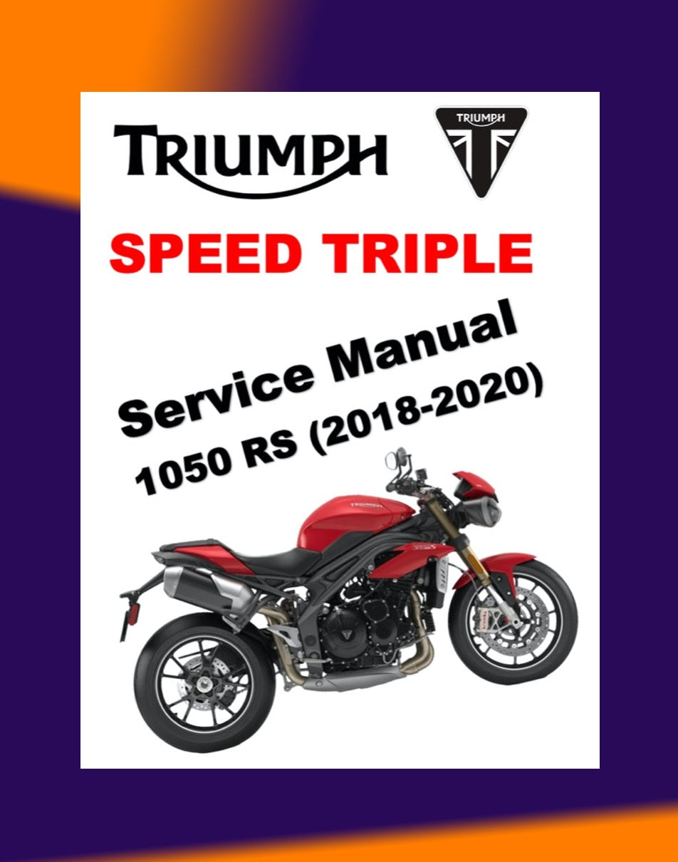 Triumph SPEED TRIPLE 1050 RS 2018-2020 Full Manual Set – Service Manual and User Handbook
