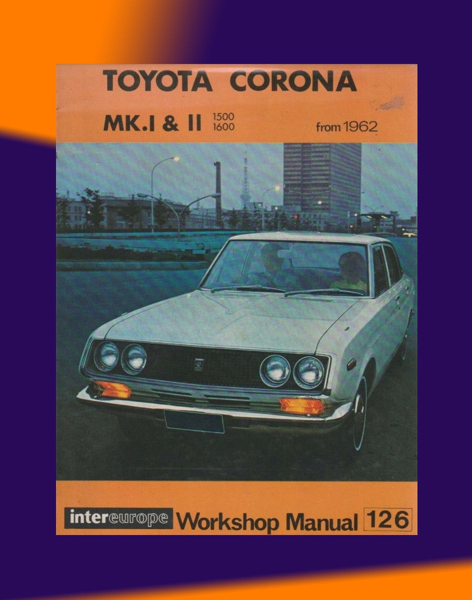Toyota CORONA T40/T50 1962-1972 Full Manual Set – Repair & Maintenance Manual HARDCOVER