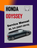Honda ODYSSEY RL 2007-2010 Full Manual Set – Repair & Maintenance Manual