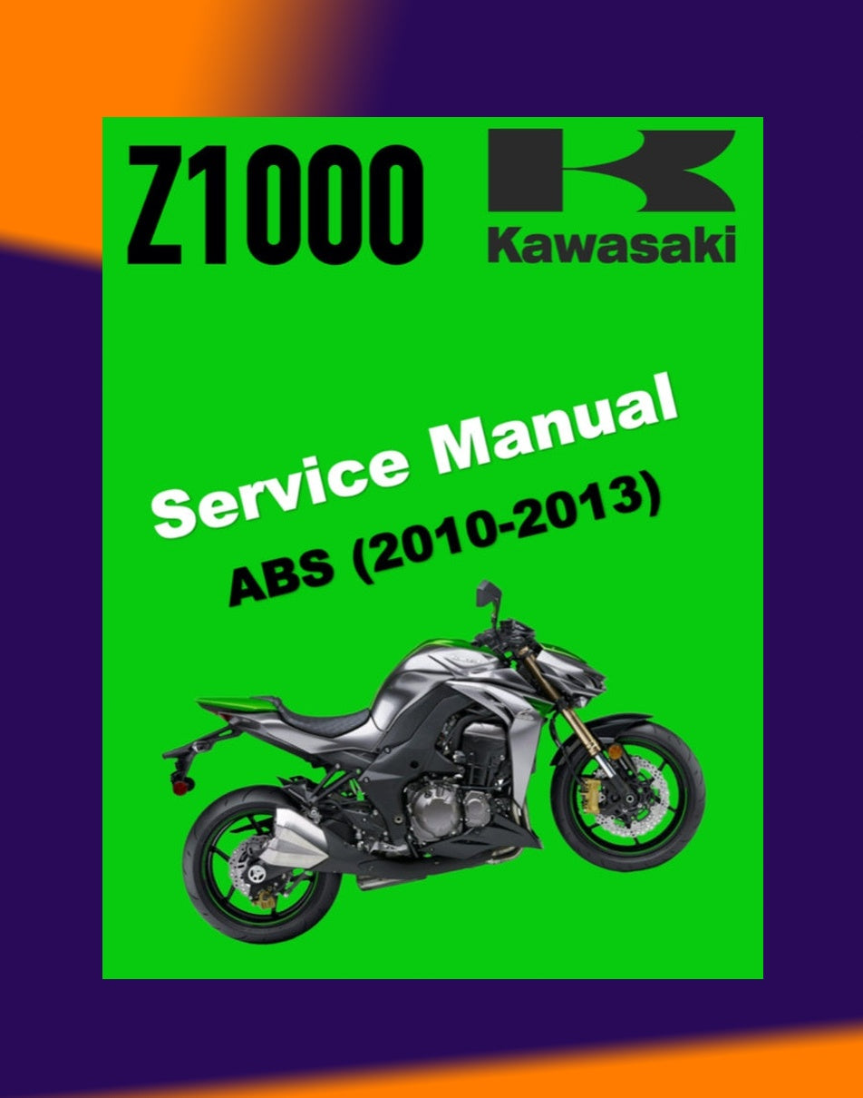 Kawasaki Z1000 2010-2013 Full Manual Set – Repair & Maintenance Manual and User Handbook