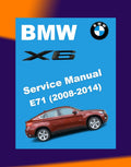 BMW X6 E71 2008-2014 Full Manual Set – Repair & Maintenance Manual