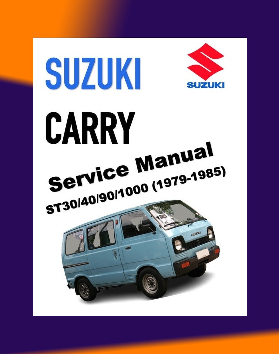 Suzuki CARRY ST30/40/90/100 1979-1985 Full Manual Set – Repair & Maintenance Manual
