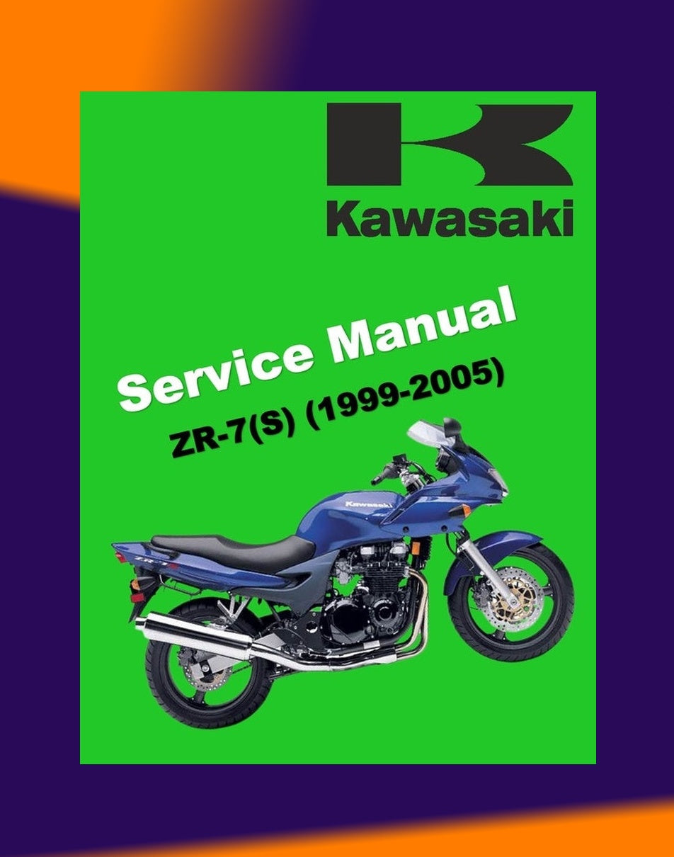 Kawasaki ZR-7S 1999-2005 Full Manual Set – Repair & Maintenance Manualand Spare Parts Catalogand User Handbook