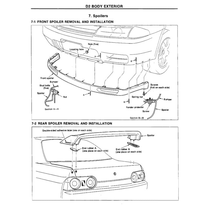 Nissan SKYLINE GT-R R32 1989-1994 Full Manual Set – Repair & Maintenance Manual - page 8