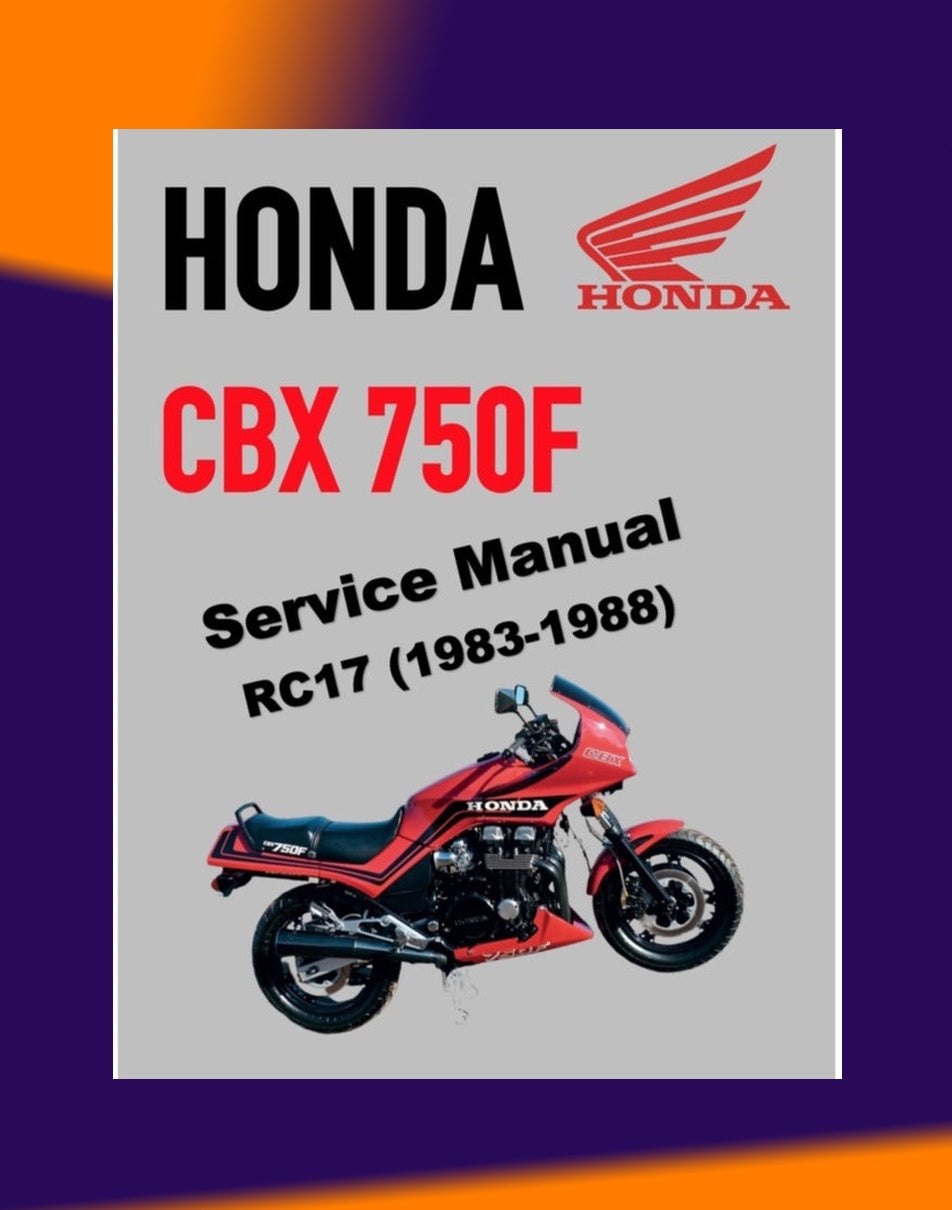 Honda CBX 750F 1983-1988 Full Manual Set – Repair & Maintenance Manual and Spare Parts Catalog and User Handbook
