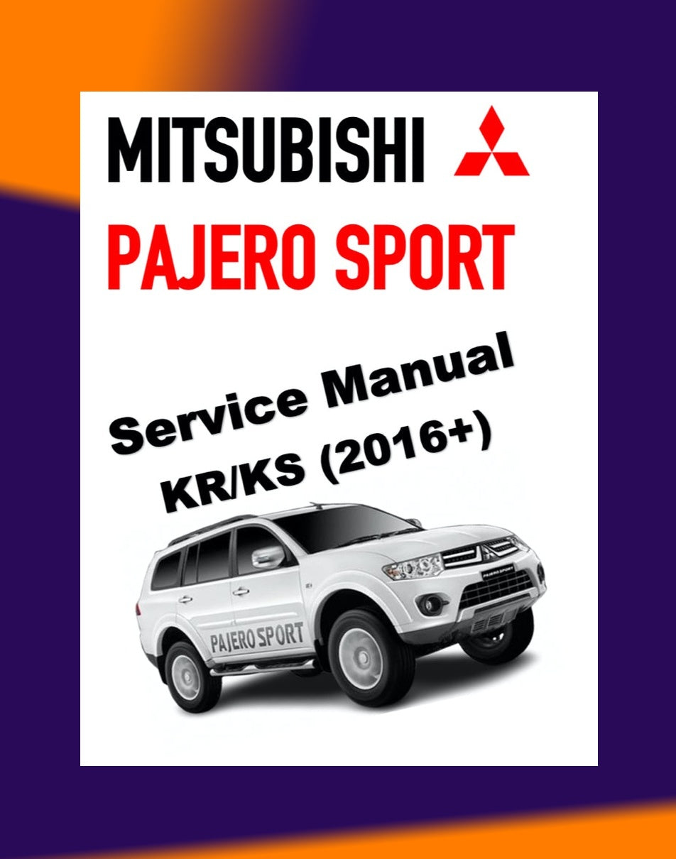 Mitsubishi PAJERO SPORT 2016+ Full Manual Set – Online Repair & Maintenance Manual
