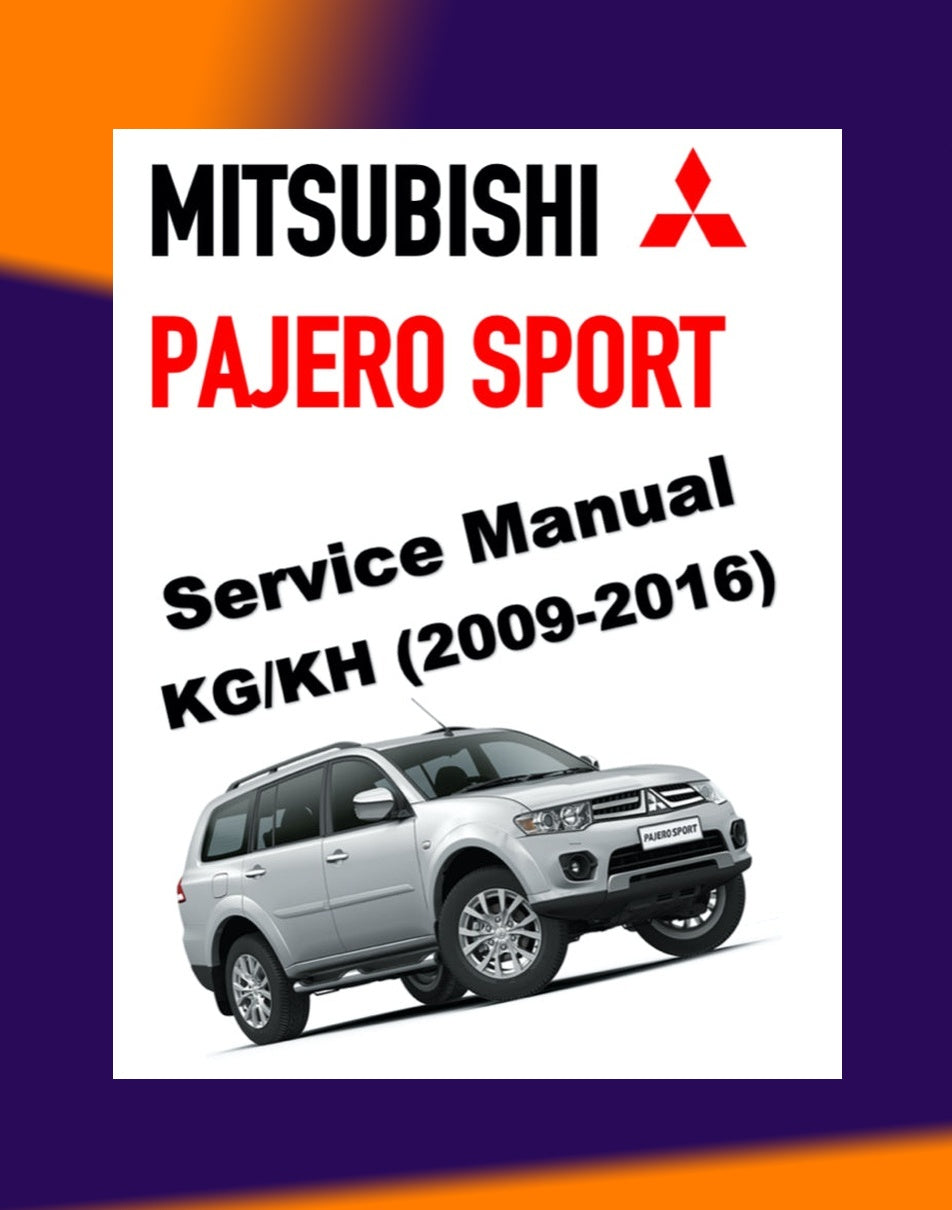 Mitsubishi PAJERO SPORT II 2009-2016 Full Manual Set – Online Repair & Maintenance Manual