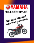 Yamaha TRACER MT-09 MT09 2015-2016 Full Manual Set – Repair & Maintenance Manualand Spare Parts Catalog and User Handbook