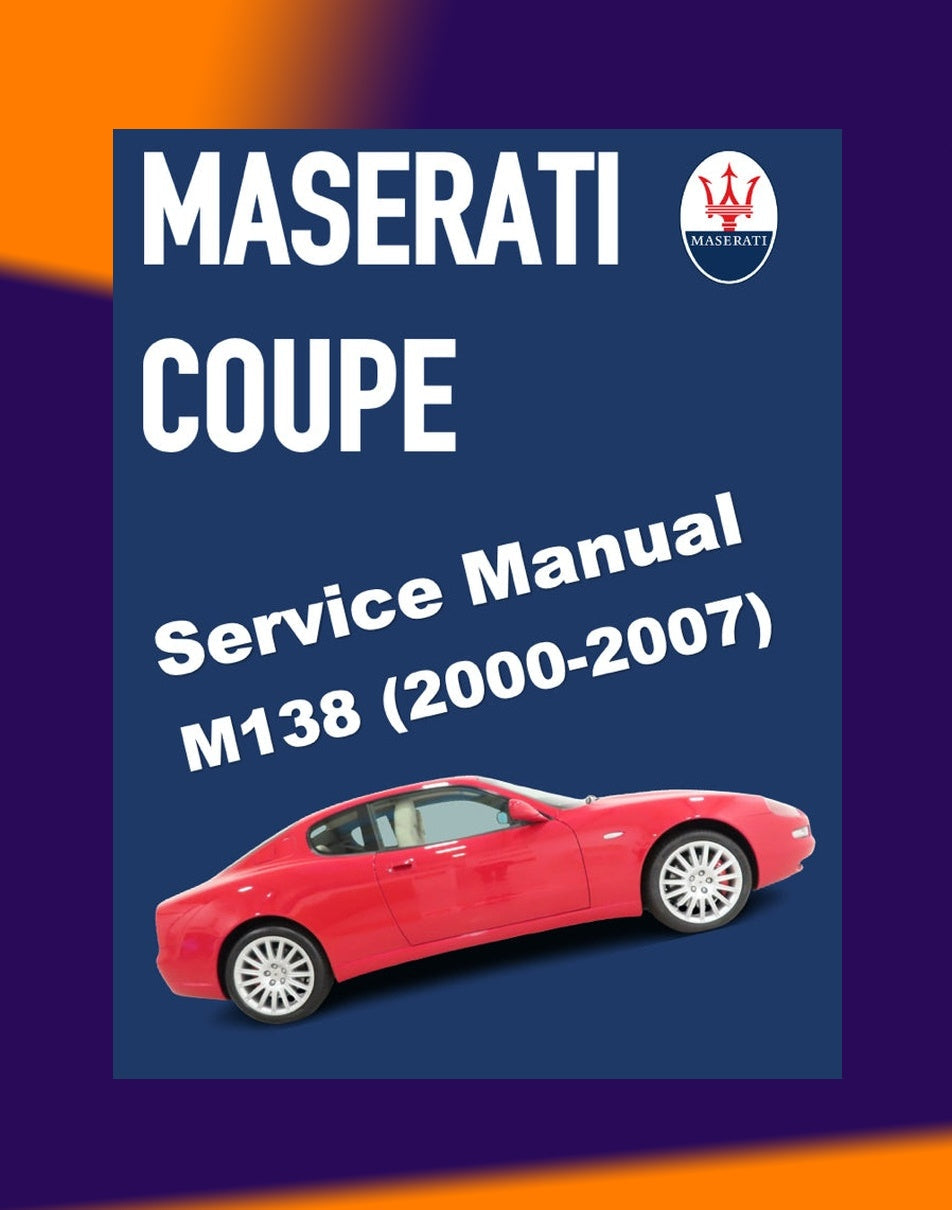 Maserati M138 COUPE 2000-2007 Full Manual Set – Repair & Maintenance Manual