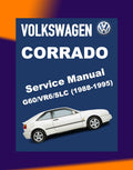 VW CORRADO G60/VR6/SLC 1988-1995 Full Manual Set – Repair & Maintenance Manual