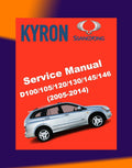 SsangYong KYRON D100/105/120/130/145/146 2005-2014 Full Manual Set – Repair & Maintenance Manual