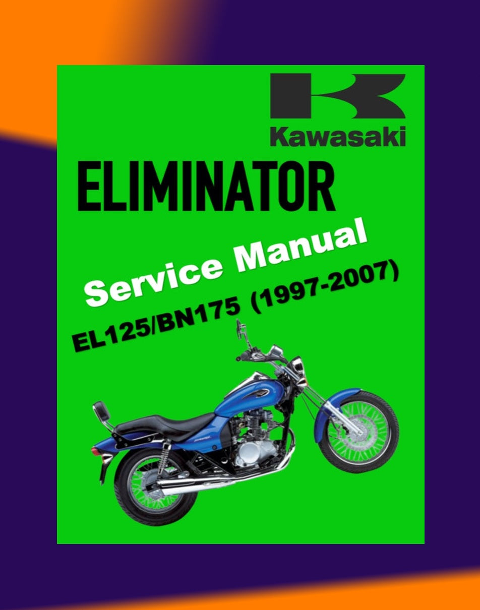 Kawasaki ELIMINATOR 125 / MODENAS JAGUH 175 1997-2007 Full Manual Set – Repair & Maintenance Manual and Spare Parts Catalog and User Handbook