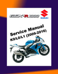 Suzuki GSX-R 1000 K9/L0/L1 2009-2016 Full Manual Set – Repair & Maintenance Manual