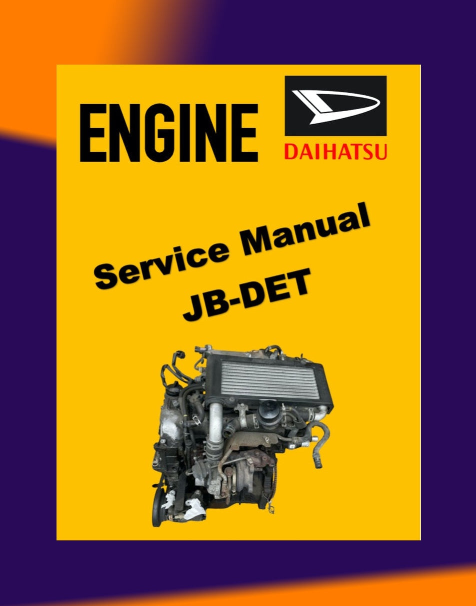 Daihatsu Engine JB-DET Workshop Repair Manual