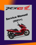 Honda PCX160 PCX 160 WW150/A/HV 2021+ Full Manual Set – Repair & Maintenance Manual and Spare Parts Catalog and User Handbook