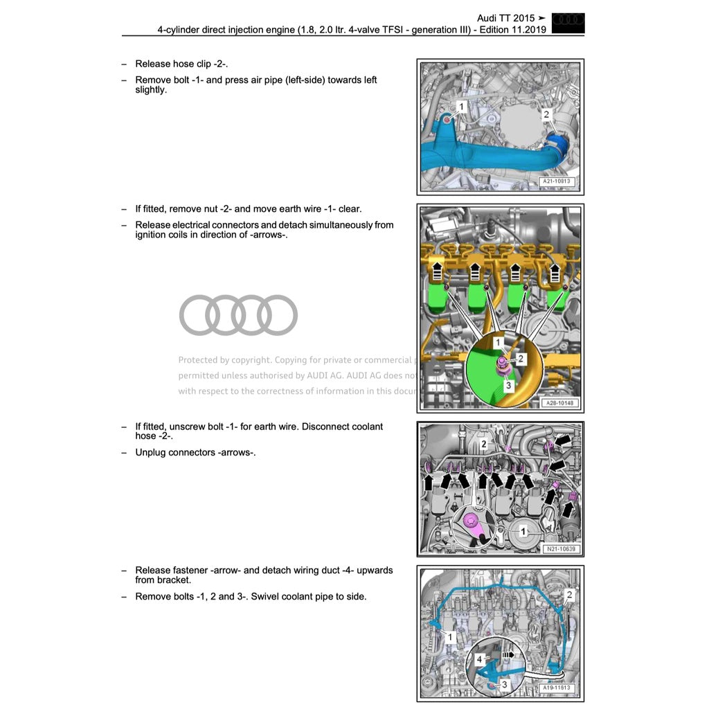 Audi TT MK3 2015-2023 Full Manual Set – Repair & Maintenance Manual - page 7
