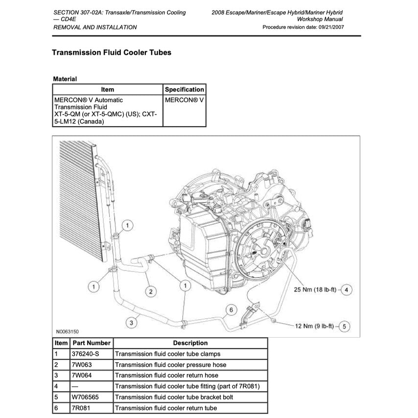 Ford ESCAPE MK2 2008-2012 Full Manual Set – Repair & Maintenance Manual - page 2