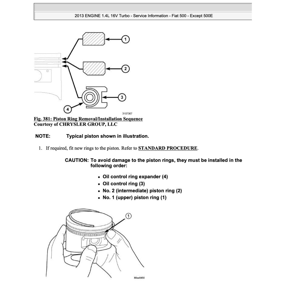 Fiat 500 2009-2016 Full Manual Set – Repair & Maintenance Manual - page 6
