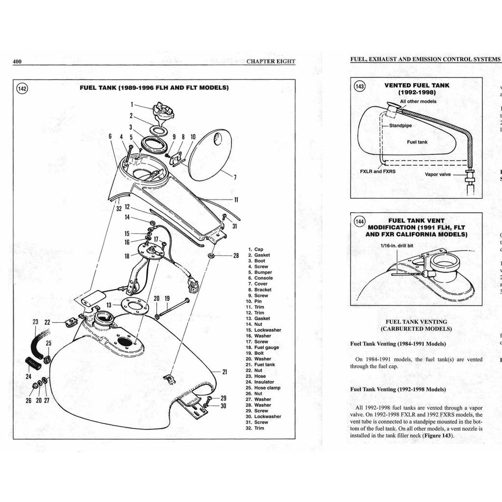 HARLEY DAVIDSON TOURING MODELS 1984-1998 Full Manual Set – Repair & Maintenance Manual and Spare Parts Catalog - page 9